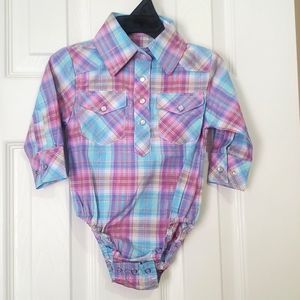 Western onesie 3/6m